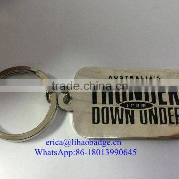 Custom double side mental key chain zinc alloy car key chain