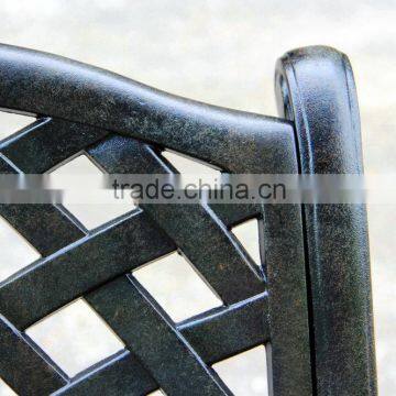 2016 Best Selling Home Decor 5-Piece Gaffey Cast Aluminum Outdoor Dining Set, Black Sand photo-4