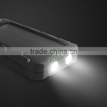 Real Capacity 15000mah Waterproof Solar Cell Power Bank Portable Charger for Iphone Xiaomi Power Bank photo-3