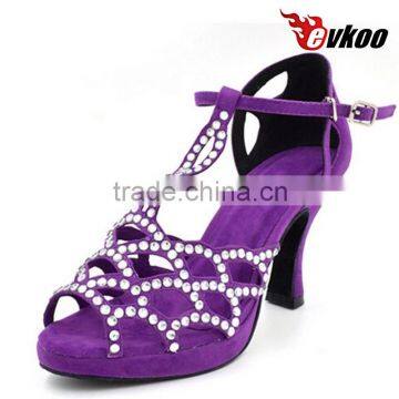 2016 evkoo high heel with platform diamond ballroom dance shoes