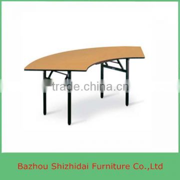 Space Saving Furniture Cheap Plywood Round Folding Table BT-40-2