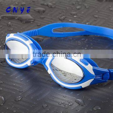 100% Shatter resistance swimming goggles anti fog swimming goggles with nose clip