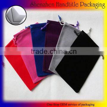 2015 hotselling custom velvet pouch for packing