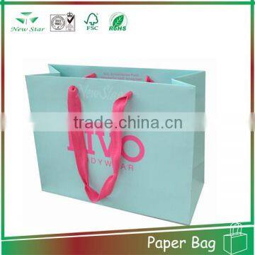2015 High quality customized logo printed Retail craft Paper bag,kraft paper bag