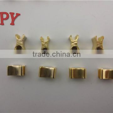 Zipper Brass Metal H Type Bottom Stop and U Type Top Stop