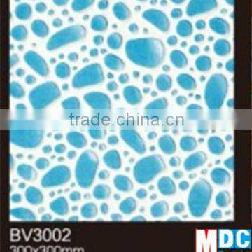 foshan 30X30cm blue-white pebble pattern polished crystal glazed tiles