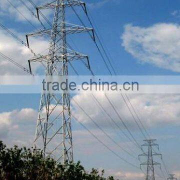 Galvanized steel electric power transmission tower