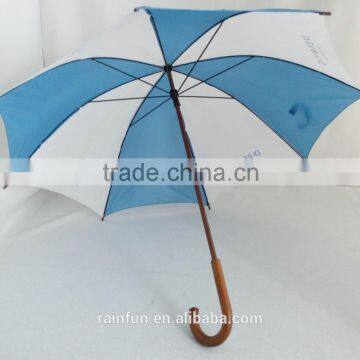 Manual wooden handle and shaft long umbrella for wholesale