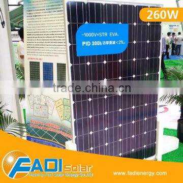 A Grade Quality Mono Crystalline Solar Panel (FD-60-M260)