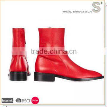 New style factory directly provide fahsion red women sock boots for dress