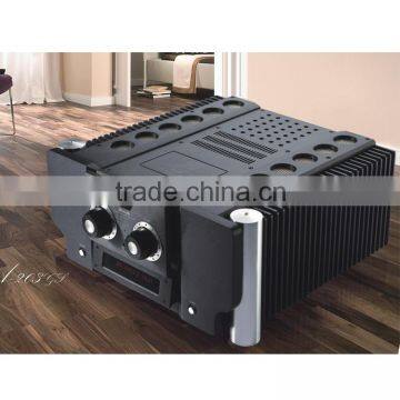 Aluminum enclosure 500w high power ring transformer 2 channel class a balanced professional power amplifier