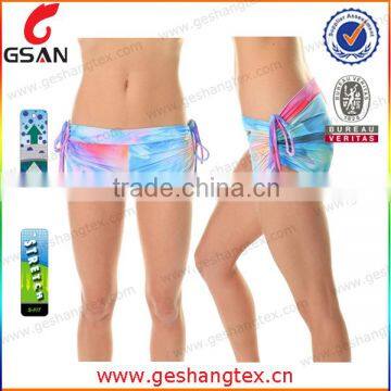 Sublimation printing dance shorts, quick dry dance wear