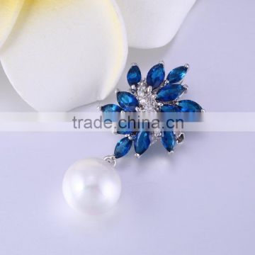 Wholesale fashion silver plated cloth brooches ,cheap wholesale brooch