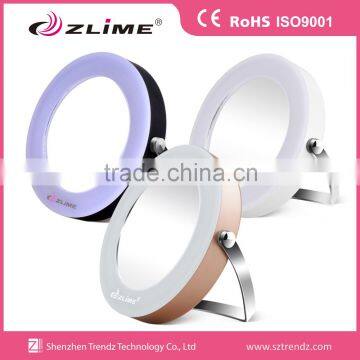 ABS Plastic cosmetic makeup mirror with mental stand