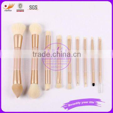 9 Pcs milk Double-end Cosmetics Brush Set