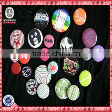 customized cartoon round pin buttons badge metal badge