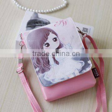 Smooth Custom Leather Mobile Phone Bag, High Quality Mobile Phone Bag, Leather Purse Shoulder Mobile Phone Bag photo-4