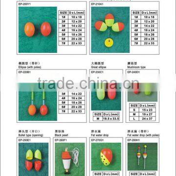 Wholesale Eva Pvc float top quality fishing foam float