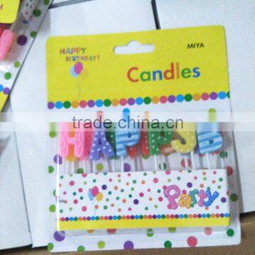 wholesale beautiful happy birthday candles/cake toppers for party /celebration