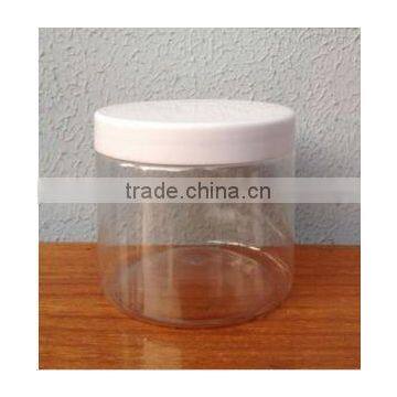 Food Grade Clear Square PET 500g Custom Honey Plastic Bottle With Cap photo-2