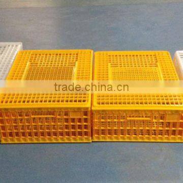 Loading 10-14 Chickens .strong True HDPE % Plastic Chicken Transport Cage , Chicken Cage,