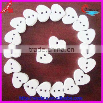 Heart-shaped Wooden Button for Children 24L photo-5