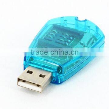 Transparent USB SIM Card Reader(GSM and CDMA Compatible)