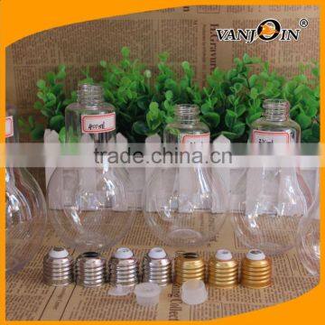 Clear 320ml Bulb Bottles PET Plastic with Different Caps for Beverage Packages