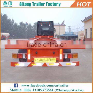 Wholesale container transportation semi-trailer customized 20ft skeletal trailer for sale