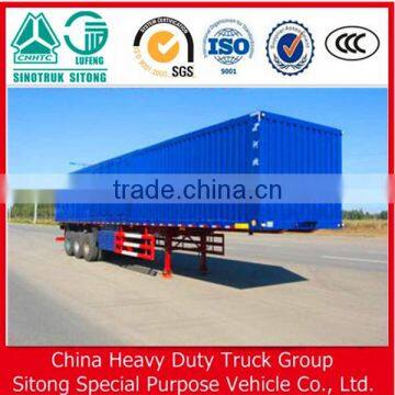 Hot Sale 3 Axle Swing Open Box Truck Trailer , Wing Side Wall Open Box Trailer photo-2
