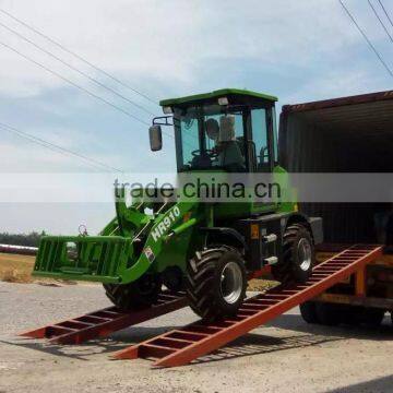 small loader Brand NEW 1.5ton ZL915 front wheel loader with attachment