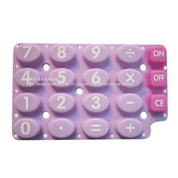 High Quality Keypad For Calculator,High Quality Custom Silicone Keypad