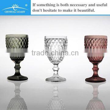 Wholesale Crystal Czech Republic Diamond Shape Wine Glass; Wedding Champagne Cup; Imitation Party Glassware photo-6
