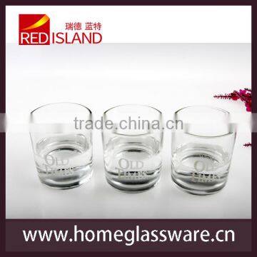 glass manufactory supply round glass whisky tumbler, whisky glass cup