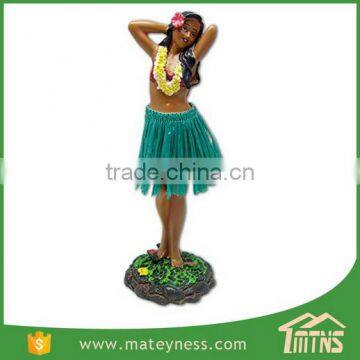 Posing Mini Doll Hula Girl Dashboard