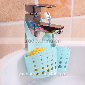 Adjustable button type Sink storage Basket, Food Hanging Baskets Plastic Kitchen