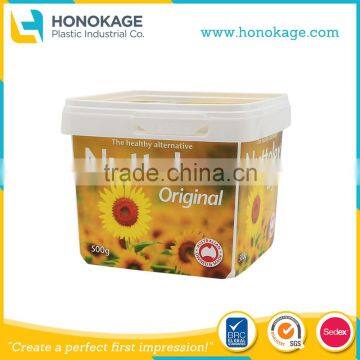 500ml Plastic Margarine Tubs,Plastic Margarine Butter Packaging,Spread Tubs With IML