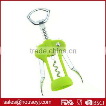 High quality zinc alloy wine opener double lever corkscrew chromed wine corkscrew