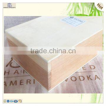 Natural 10 cm Wide Rectangle Sliding Lid Hanging Wood Tissue Box photo-6