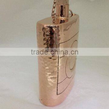Premium Quality 100% Pure Copper Bottle | Hip Flask Pocket Bottle | Hammered Bottle photo-2