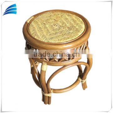 Home Furniture Rattan Wicker Round Ottoman Stool