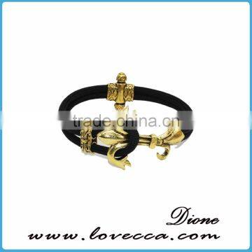 2017 Factory Price Nylon Mens Anchor Bracelet Rope Bracelet photo-3
