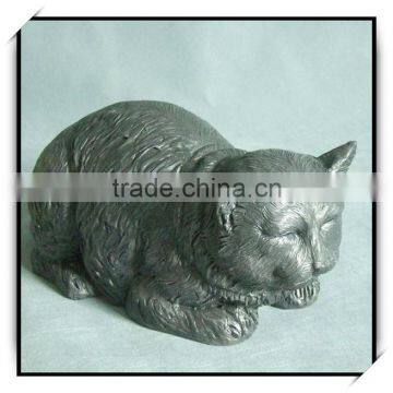 Hot selling antique decoration fiberglass lively cat sculpture