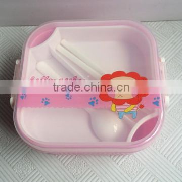 Lovely plastic cartoon bento box lunch boxes