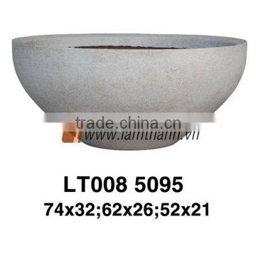 East Asia Manufacturer Modern Home Oval Decorative Poly Blaste Planter
