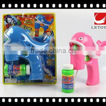 kids plastic lovely fish bubble gun