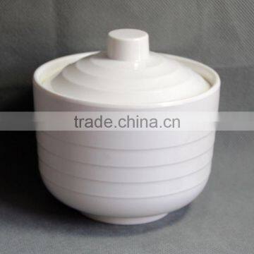 Printing melamine soup bowl with lid