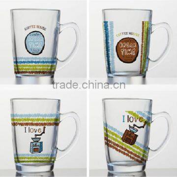 6oz 8oz 10oz 12oz Caffe Latte Espresso Cappuccino Glass Coffee Cup Glass Mug photo-3
