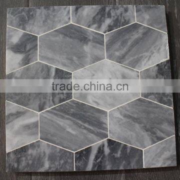 MM-CV263 Seller Floor Decor Natural Stone Italy Grey Hexagon Marble Mosaics photo-2