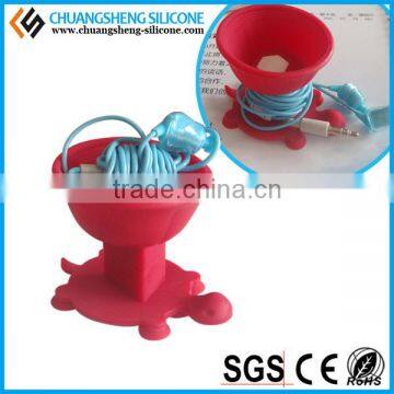 Quite Fashion Mobile Phone Cable Holder, Silicone Clip,table Cable Keeper photo-2